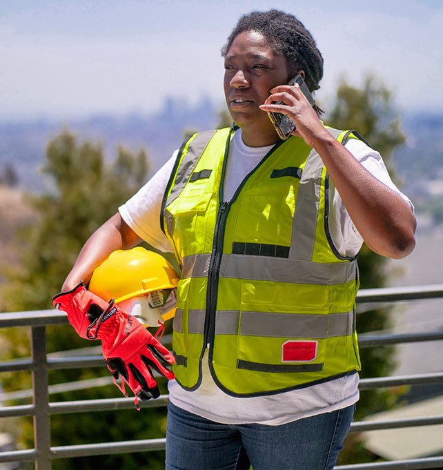 Woman answering phone call info-02